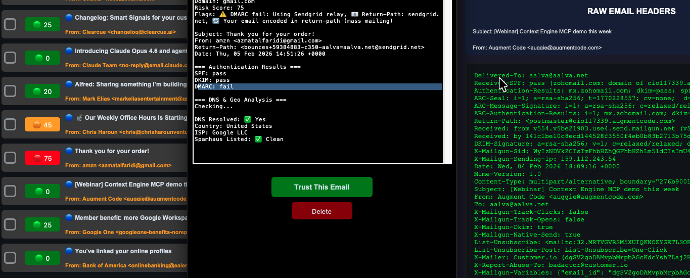 SmartMan Email Headers Analysis